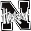 3 Inch Black N Logo Nebraska Univ Huskers NU Cornhuskers Removable Wall Decal Sticker Art Home Room Decor 3 by 3 Inches