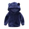 Baby Toddler Boys Girls Fall Winter Clothes Set 1-6 Years Old Kids Long Sleeve Solid Hoodie Shirts Pants Outfits (18-24 Months, Blue) view 3