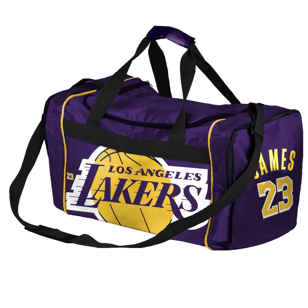 FOCO NBA Los Angeles Lakers Core Duffel Gym Bag - Lebron James
