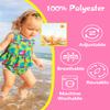 Babygoal Reusable Baby Girl Swim Diapers 3 Pack - Adjustable Washable for 0-8 Months Infants - Ideal for Swimming Lessons - Flower Design view 2