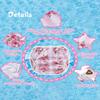 Babygoal Reusable Baby Girl Swim Diapers 3 Pack - Adjustable Washable for 0-8 Months Infants - Ideal for Swimming Lessons - Flower Design view 3