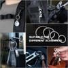 MecArmy Titanium 3pcs/4pcs/7pcs/18pcs Key Rings Keychain Large Small Split Rings (CH1-4 pcs) view 4
