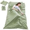 Sleeping Bag Liner Travel Sheets for Hotel Camping Sheets Travel Bed Sheets for Hotel Lightweight Single &Double Compact Sleeping Bag Sack Breathable Travel Sleeping Bag for Hotels Adult Compact Sacks view 1