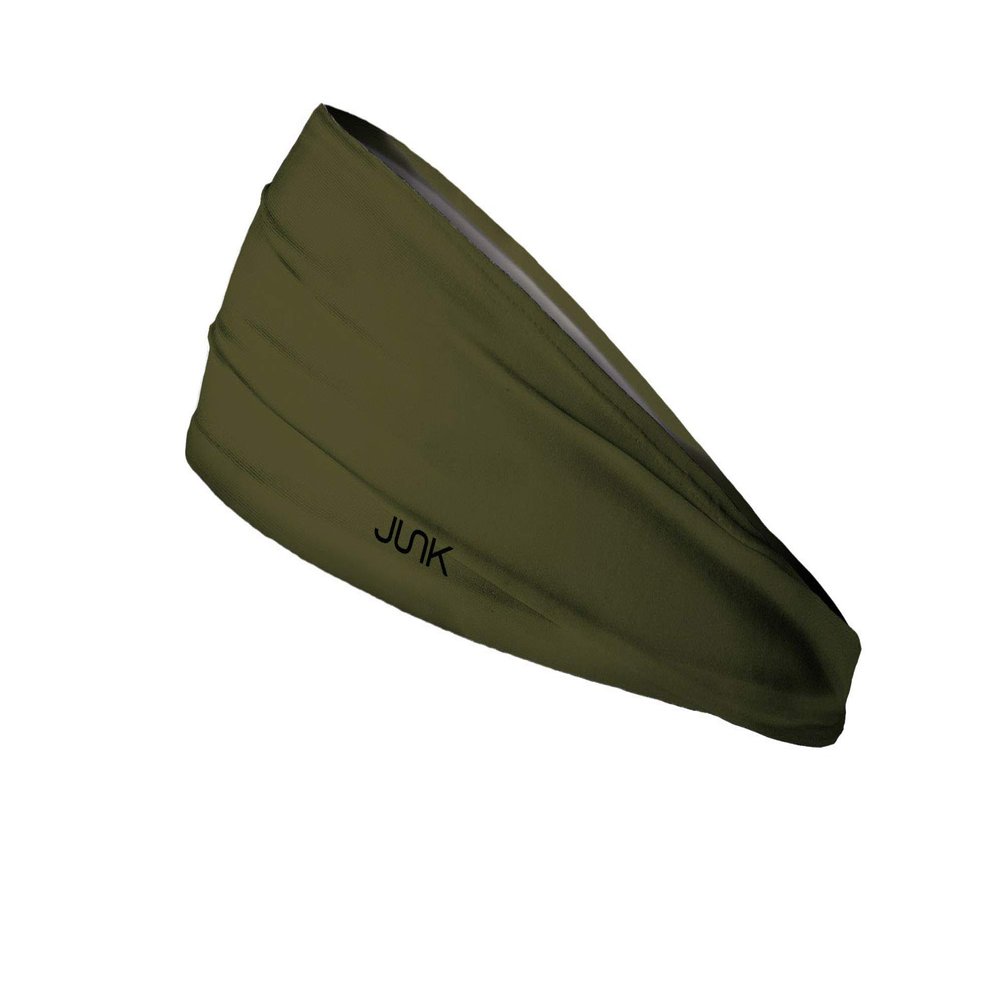 JUNK Brands Big Bang Lite Headband - Moisture-Wicking, Performance Fabric, Non-Slip, Sports Sweatband for Men & Women - One Size - OD Green