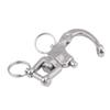 Keenso 316 Stainless Steel Jaw Swivel Snap Shackle Stylish Metal Clasps for Sailboat Spinnaker Halyard (70mm) view 2