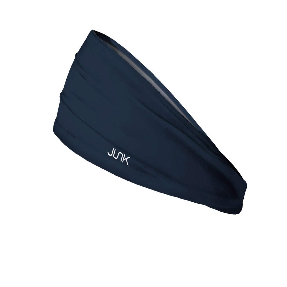 JUNK Brands Big Bang Lite Headband - Moisture-Wicking, Performance Fabric, Non-Slip, Sports Sweatband for Men & Women - One Size - Navy