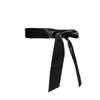 AIMECHA Satin Sash Belt For Bridal Wedding Bridesmaid Dress Belt 2'' Wide Silk Satin Material (Black) view 1
