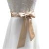 AIMECHA Satin Sash Belt For Bridal Wedding Bridesmaid Dress Belt 2'' Wide Silk Satin Material (Champagne) view 1