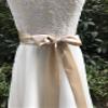 AIMECHA Satin Sash Belt For Bridal Wedding Bridesmaid Dress Belt 2'' Wide Silk Satin Material (Champagne) view 3