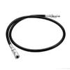 Manloney LLC Universal 24" DN2 Microbore Hose 4500 PSI PCP Paintball Fill Whip with Foster Quick-Detach Assembly Male to Female HPA Fill Station (1/8 NPT Male DN2 Refill Hose) view 1
