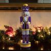 FOCO NFL Minnesota Vikings Team Logo 14" Holiday NutcrackerTeam Logo 14" Holiday Nutcracker, Version 2, One Size view 3
