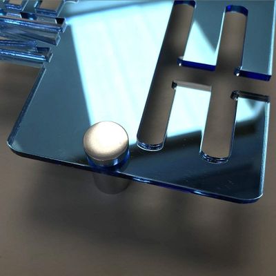 Super Cool Creation Football Medal Hanger - Blue Mirror