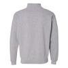 AQ07 - Eastern Michigan Eagles Primary Logo LC (1/4) Quarter Zip - Medium - Sport Grey view 3