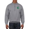 AQ07 - Eastern Michigan Eagles Primary Logo LC (1/4) Quarter Zip - Medium - Sport Grey view 4