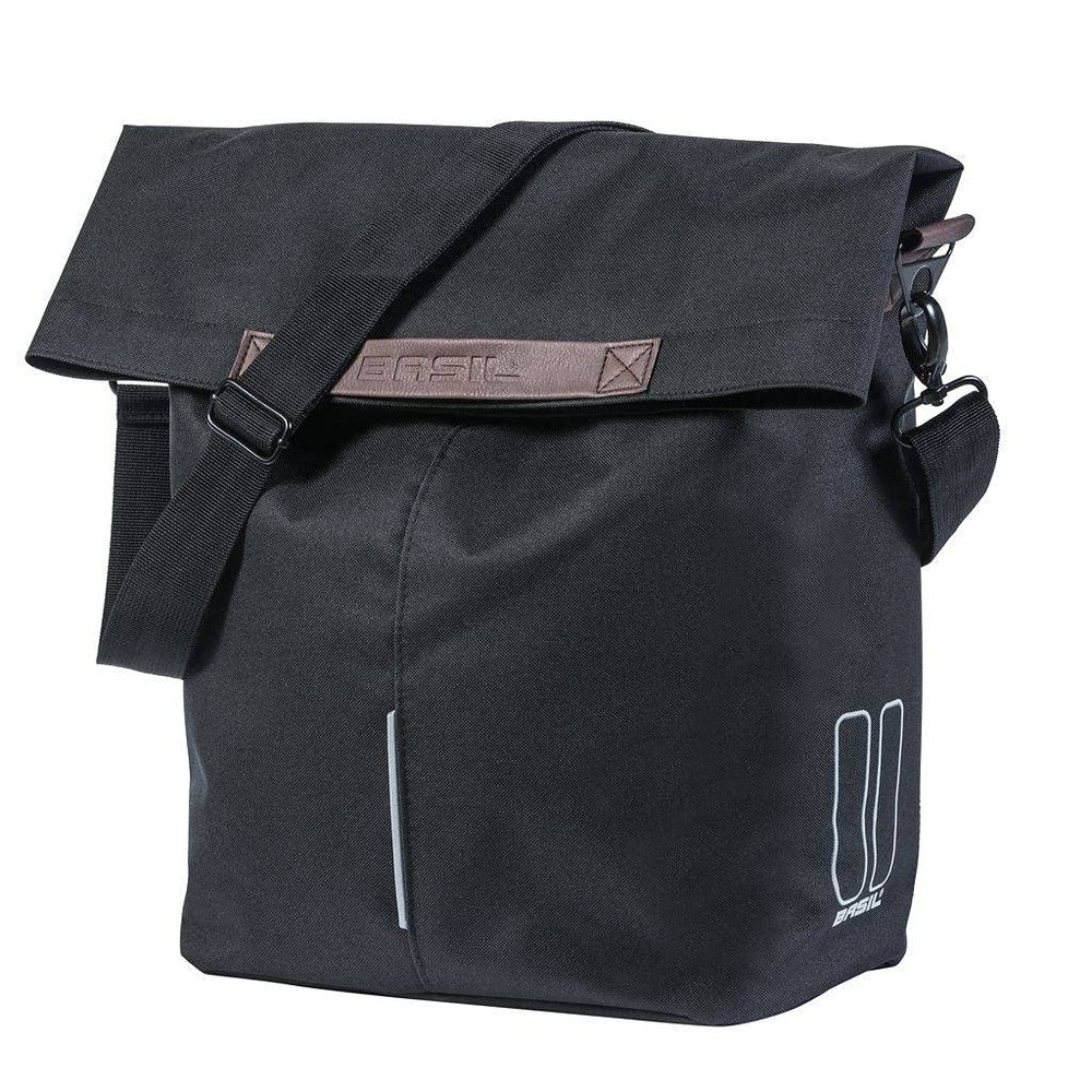 BASIL 291218 - Waterproof and Reflective Rear Bicycle Bag City Shopper 14-16l