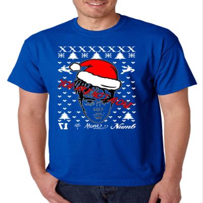 ALLNTRENDS Men's T Shirt You are Not Alone Ugly Xmas Top Trending (3XL, Royal Blue)