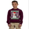 ALLNTRENDS Kids Youth Sweatshirt You Shall Not Pass Ugly Christmas Top Xmas Gift (L, Maroon) view 1