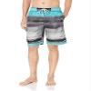 Kanu Surf mens Flex (Regular & Extended Sizes) Swim Trunks, Avalon Black/Aqua, XX-Large US view 2