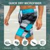 Kanu Surf mens Flex (Regular & Extended Sizes) Swim Trunks, Avalon Black/Aqua, XX-Large US view 4