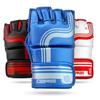 Sanabul Core 4oz MMA Gloves for Men & Women, Professional Fighting Boxing Muay Thai Kickboxing Gloves for Sparring Grappling and Training, Blue/Silver L/XL view 1