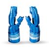 Sanabul Core 4oz MMA Gloves for Men & Women, Professional Fighting Boxing Muay Thai Kickboxing Gloves for Sparring Grappling and Training, Blue/Silver L/XL view 4