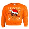 ALLNTRENDS Adult Sweatshirt You are Not Alone Ugly Xmas Top Trendy (L, Orange) view 1