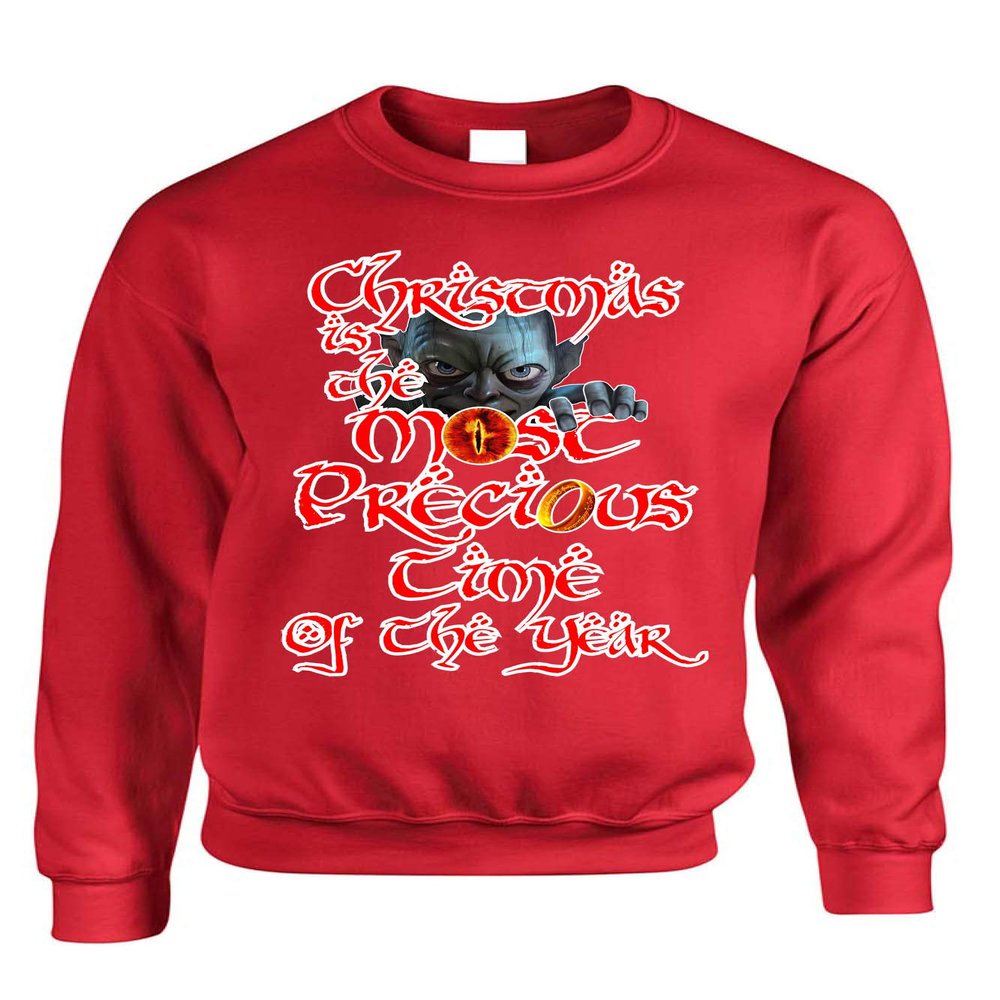 ALLNTRENDS Adult Sweatshirt Christmas is The Most Precious Time Xmas 2020 Outfit (S, Red)