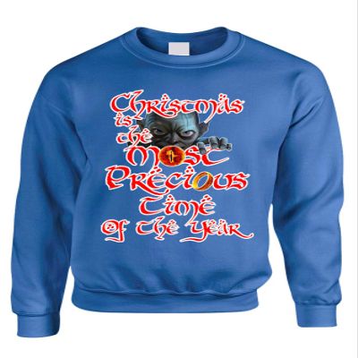 ALLNTRENDS Adult Sweatshirt Christmas is The Most Precious Time Xmas 2020 Outfit (L, Royal Blue)