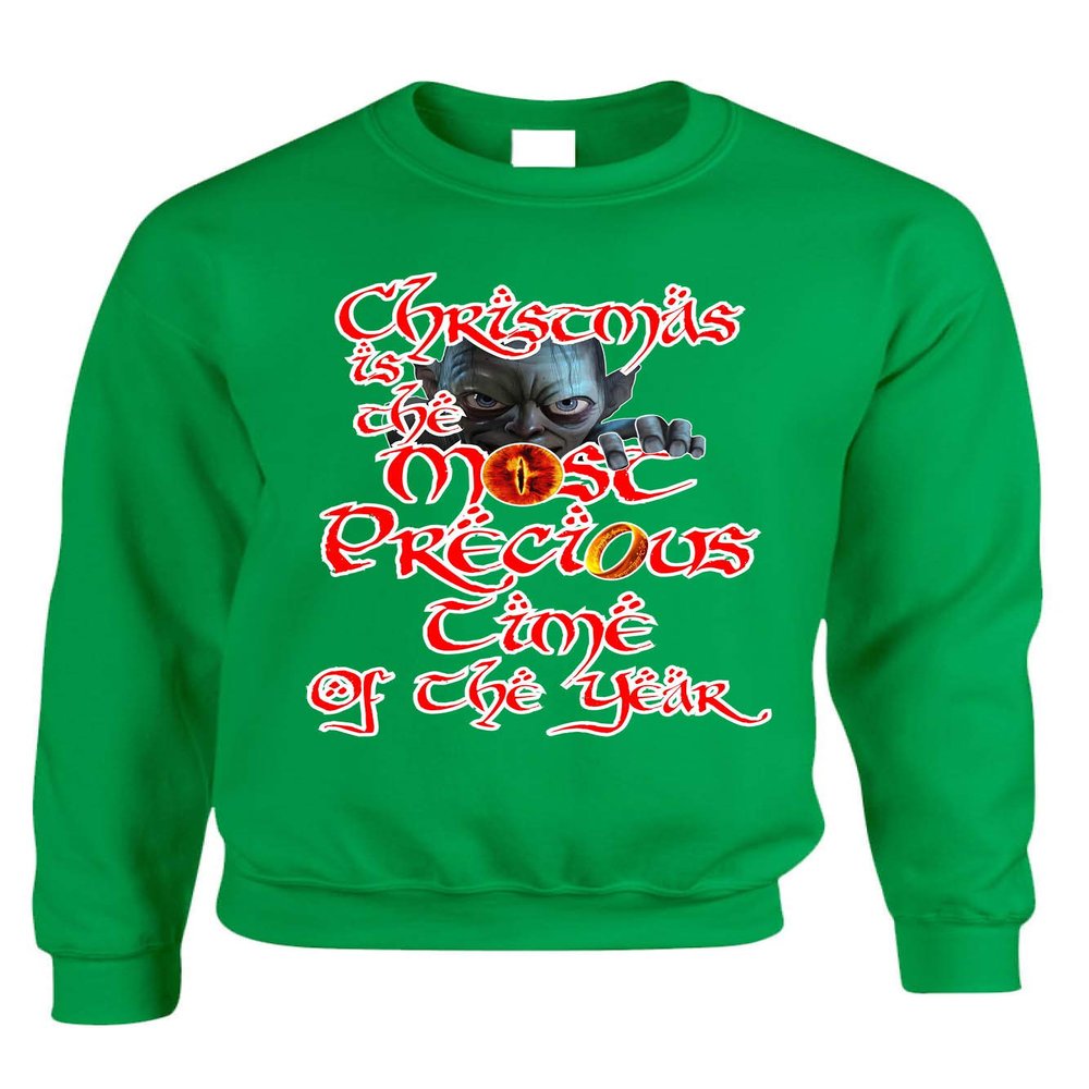 ALLNTRENDS Adult Sweatshirt Christmas is The Most Precious Time Xmas 2020 Outfit (3XL, Irish Green)