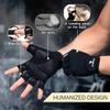 ATERCEL Workout Gloves for Men and Women, Exercise Gloves for Weight Lifting, Cycling, Gym, Training, Breathable and Snug fit (Black, L) view 2