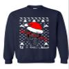 ALLNTRENDS Adult Sweatshirt You are Not Alone Ugly Xmas Top Trendy (L, Navy Blue) view 1