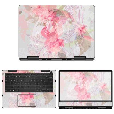 Decalrus - Protective Decal Floral Skin Sticker for Dell Inspiron i7386 / 7386 (13.3" Screen) case Cover wrap DEinspiron13_I7386-171