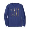 Colorful Painted Oars Paddle Nautical Canoe Long Sleeve T view 1
