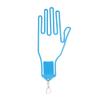 (HOKUSHIN TRADING) Hokshin Crossing WGS004 HTC Golf Glove Hanger, Blue, S-XL, 8.7-10.2 inches (22-26 cm), Gloves Shaper with Hooks view 1
