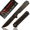 Firebird Ganzo FH13-SS Folding Pocket Knife 3.4" D2 Steel Blade All Steel Handle with Clip Outdoor Camping EDC Utility Pocket Knife (Titan Dark grey) view 1