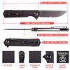 Firebird Ganzo FH13-SS Folding Pocket Knife 3.4" D2 Steel Blade All Steel Handle with Clip Outdoor Camping EDC Utility Pocket Knife (Titan Dark grey) view 2