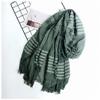 Tinpia Unisex Scarves Cotton and Linen Solider Color Long Women's Shawl Men Scarf view 1