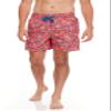 Kanu Surf Men's Monaco Swim Trunks (Regular & Extended Sizes), Key West Coral, Medium view 1