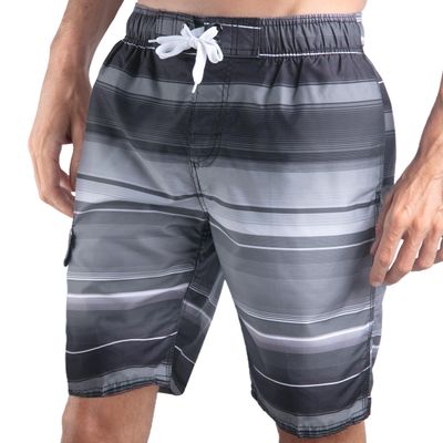 Kanu Surf Men's Horizon Quick Dry Beach Shorts Swim Trunk Swimwear, -horizon black, XX-Large