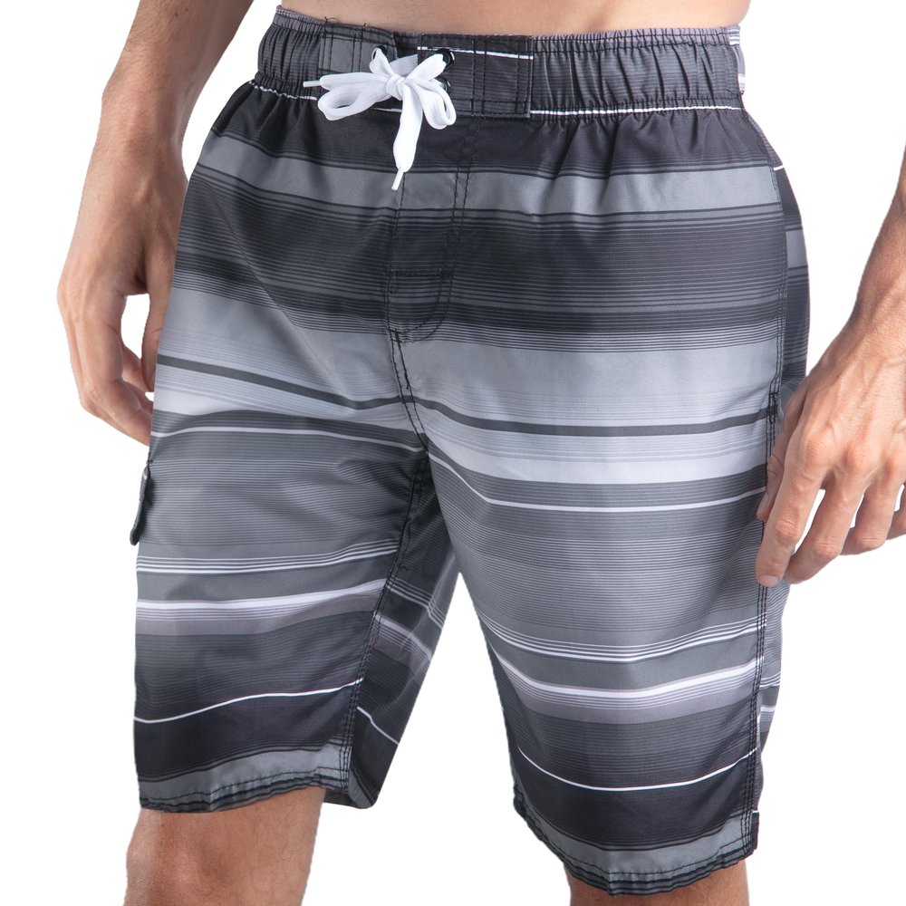 Kanu Surf Men's Horizon Quick Dry Beach Shorts Swim Trunk Swimwear, -horizon black, XX-Large