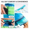 Kanu Surf Echelon Swim Trunks (Regular & Extended Sizes), Avalon Royal/Green, X-Large view 4