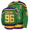 Phoneutrix Charlie Conway #96 Mighty Ducks Movie Hockey Jersey White Green (Green, XXX-Large) view 1