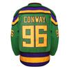 Phoneutrix Charlie Conway #96 Mighty Ducks Movie Hockey Jersey White Green (Green, XXX-Large) view 2
