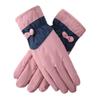 BIKMAN Winter Thermal Gloves Womens Thicken Outdoor Driving Windproof Touchscreen Ski Gloves (Pink) view 1