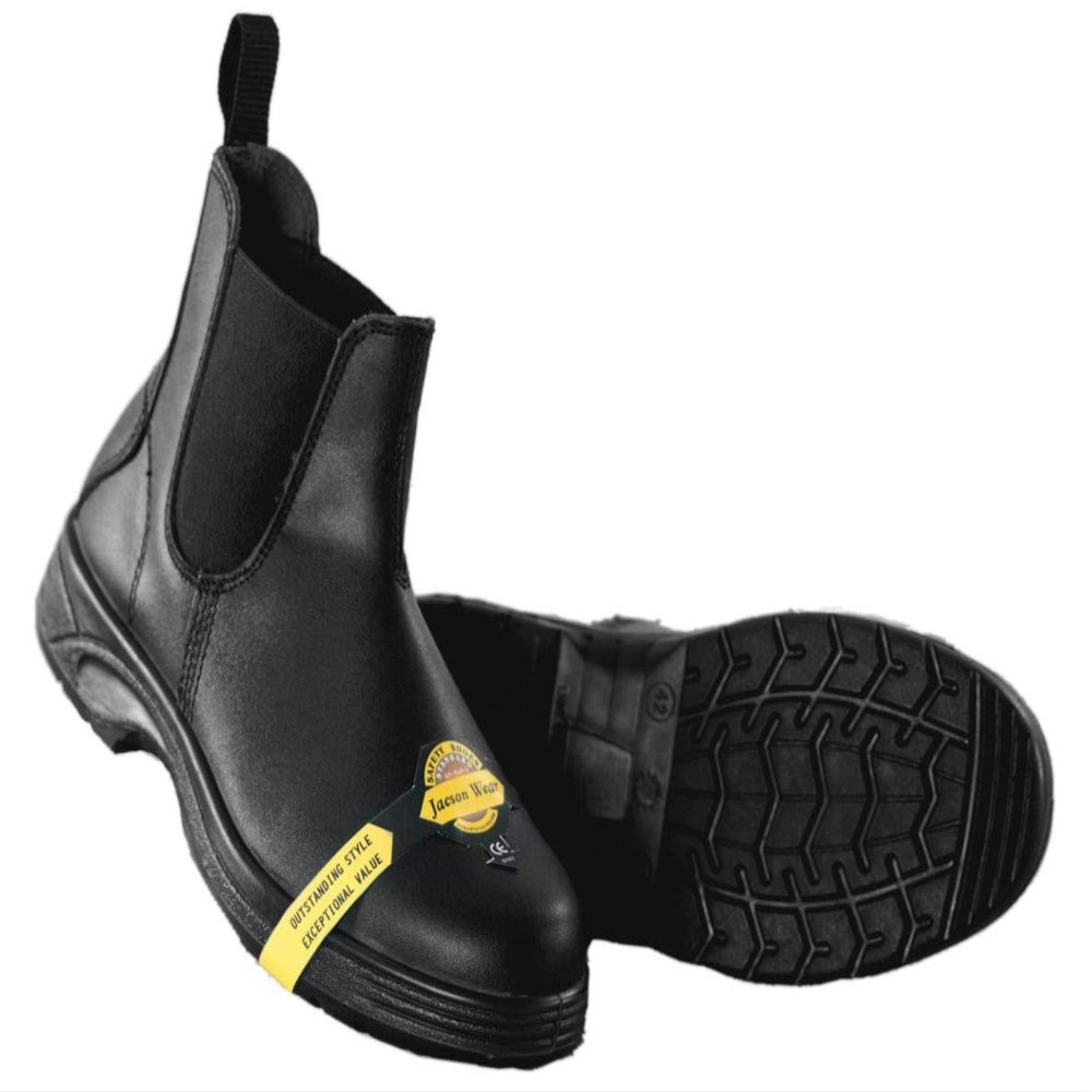 Jacson Rider Riding Shoes Steel Toe Jodhpurs Leather Jodhpurs with Steel Toe Black 44 580294