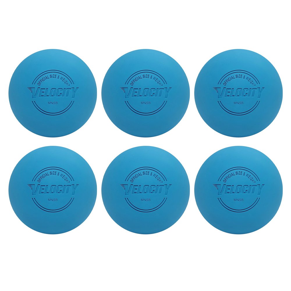 Velocity Practice Lacrosse Balls - 1, 2, 3, 6, 12, 18, 24, 36, 60 and 120 Packs - Official Size and Weight - Light Blue