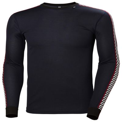 Helly Hansen Men's HH Lifa Stripe Crew, 597 Navy, 2XL