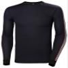 Helly Hansen Men's HH Lifa Stripe Crew, 597 Navy, 2XL view 1