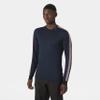Helly Hansen Men's HH Lifa Stripe Crew, 597 Navy, 2XL view 4