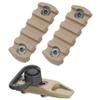 Gotical Combo - 2Pcs 5-Slot Compatible with MLOK Devices and Mount Kit-Push Button with Set of Screws and Allen Wrench (Combo of 2 - Rail & Attachment) view 2